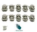 28mm Fantasy - Orcs: Orks Storm Flying Squadron Heads (Ver. 2) 