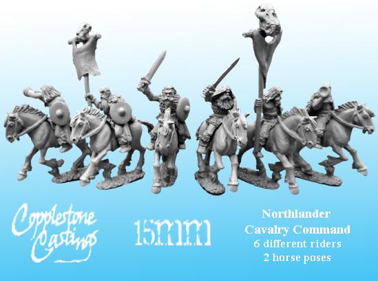 15mm Barbarica Fantasy: Northlander Cavalry Command