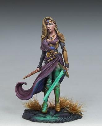 Visions In Fantasy: Female Warrior Mage w/Sword & Wand