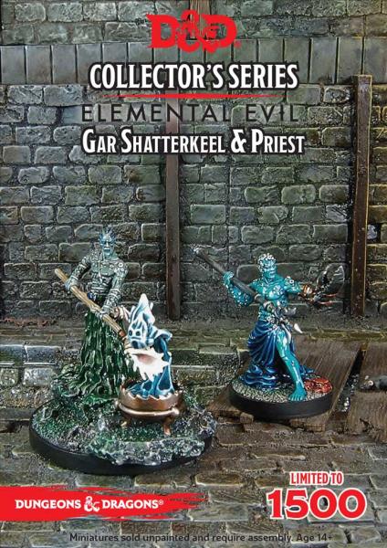 D&D Collector's Series - Elemental Evil: Gar Shatterkeel & Water Priest (2 Minis)