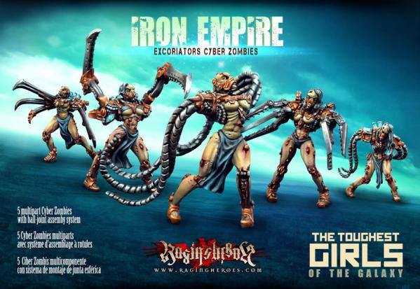 Raging Heroes: (Iron Empire) Excoriators Cyber Zombies Box (5)