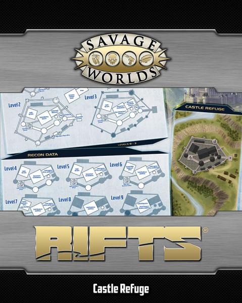 Savage Worlds RPG: (Rifts) North America & Castle Refuge Map Set