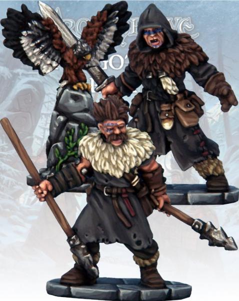 Frostgrave: Barbarian Crow Master & Javelineer