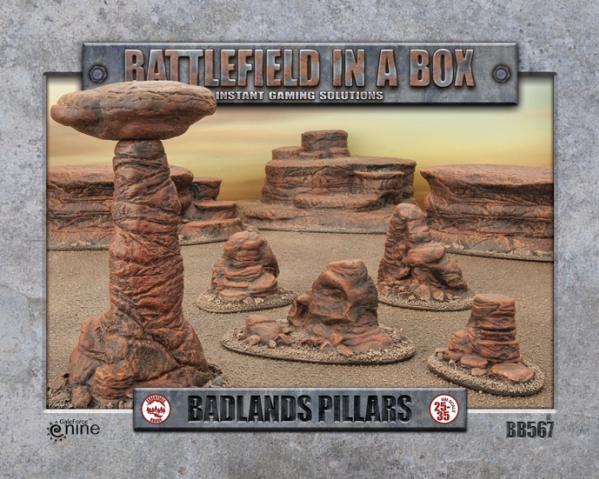 Battlefield in a Box: Badlands Pillars - Mars (x5) - 30mm