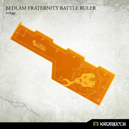 Kromlech Accessories: Bedlam Fraternity Battle Ruler [orange] (1)