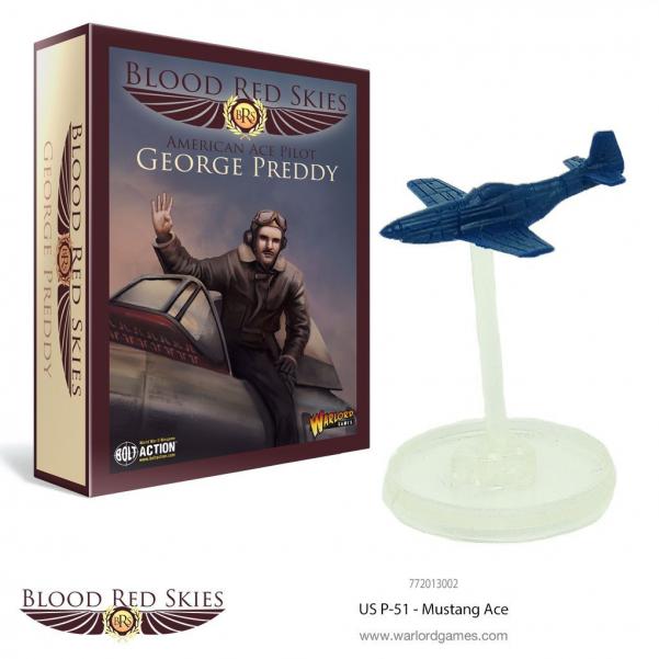 US P-51 Mustang Ace WLG772013002 Warlord Games Blood Red Skies 