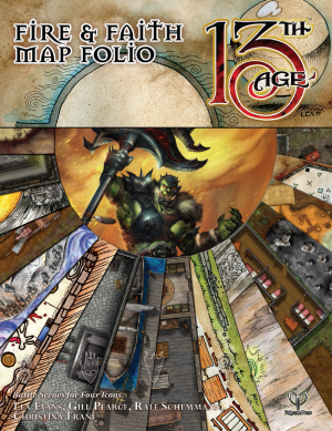 13th Age RPG: Fire & Faith Map Folio