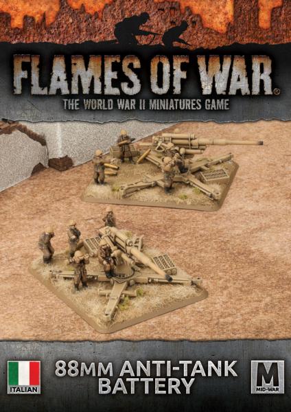Flames Of War: Avanti - (Italy) 88mm Anti-tank Battery (Plastic)