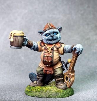 Critter Kingdoms: Birman Cat Bard with Ale and Lute