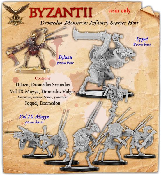 Darklands: The Byzantii Dromedus Monstrous Infantry Starter Host (resin)