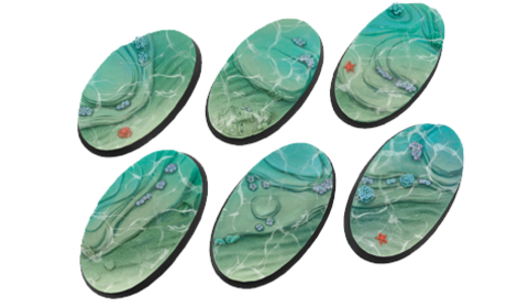 Battle Bases: Deep Water Bases, Oval 75mm (2)