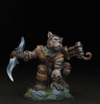 Critter Kingdoms: Pitbull Ranger with Double Bladed Sword