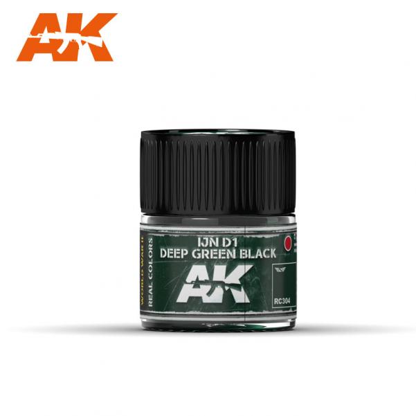 AK-Interactive: Real Colors - IJN D1 Deep Green Black 10ml