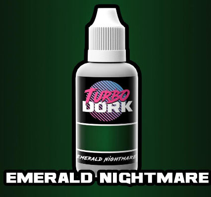 Turbo Dork Paints: Metallic Acrylic - Emerald Nightmare (20 ml)