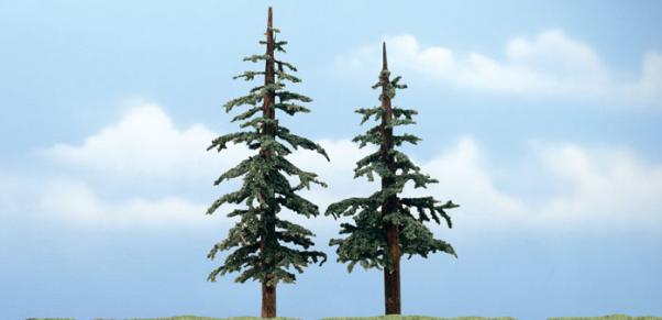Woodland Scenics: Tree Kits - Premium Lodgepole #2 (2/pkg 6'', 5'')
