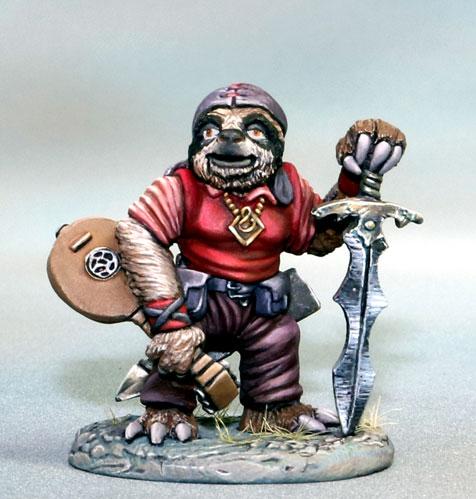 Critter Kingdoms: Sloth Bard with Lute & Sword