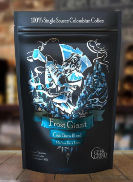 Geek Grind Coffee: Frost Giant - Cold Brew Blend - Whole Bean - 12oz