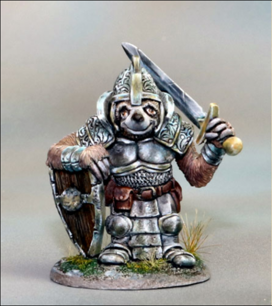 Critter Kingdoms: Sloth Paladin with Sword & Shield