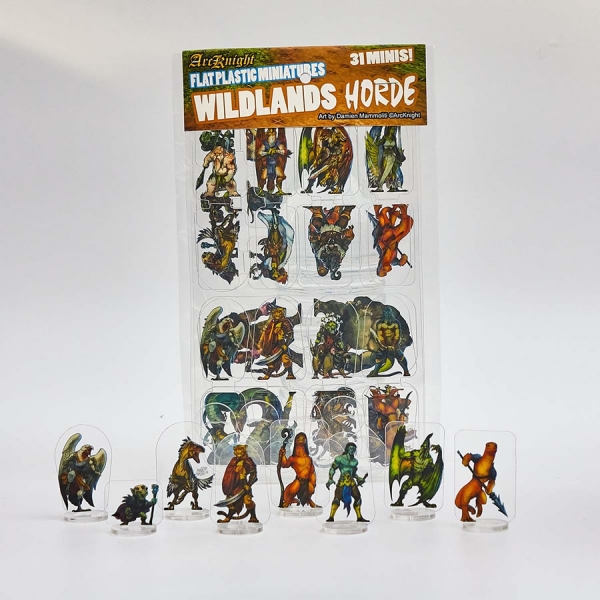Flat Plastic Miniatures: Wildlands Horde