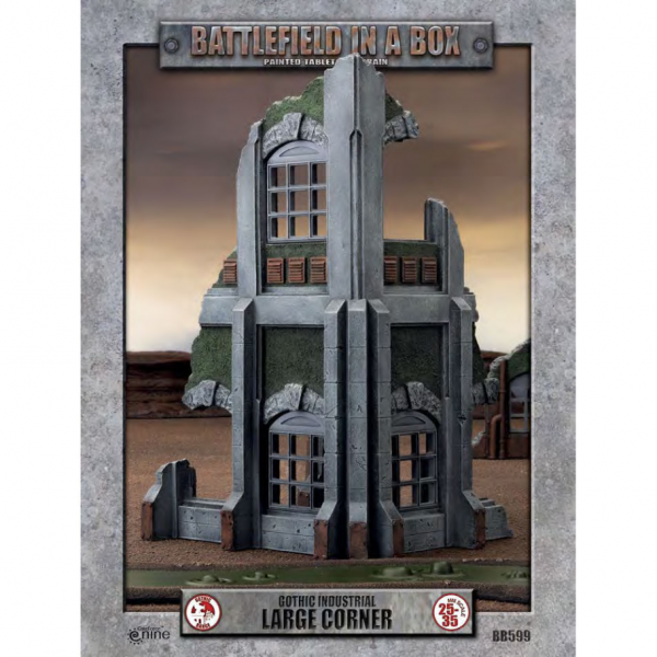 Battlefield in a Box: Gothic Industrial - Large Corner (1) 30mm