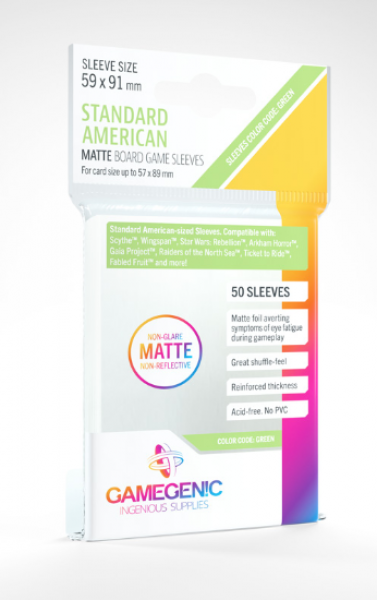 Gamegenic: Matte Sleeves - Standard American (50)