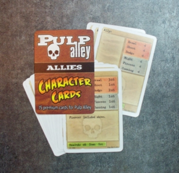 Pulp Alley: (Accessory) Character Cards - Allies