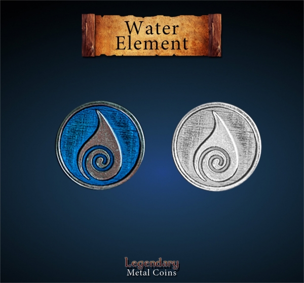 Game Accessories: Water Element Coin Set