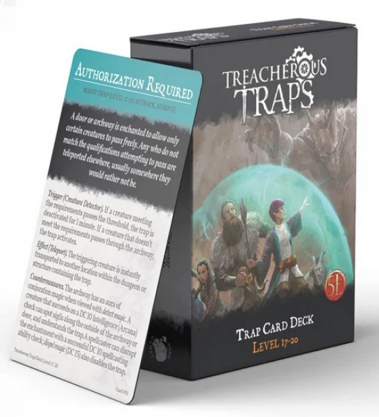 RPG Accessory: Treacherous Traps CR 17-20 Deck (5E)