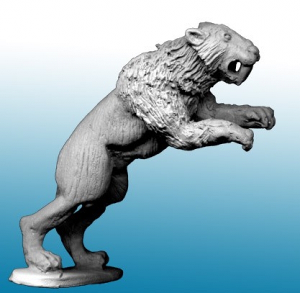 28mm: Animals - Sabre Tooth Tiger Leaping (1)