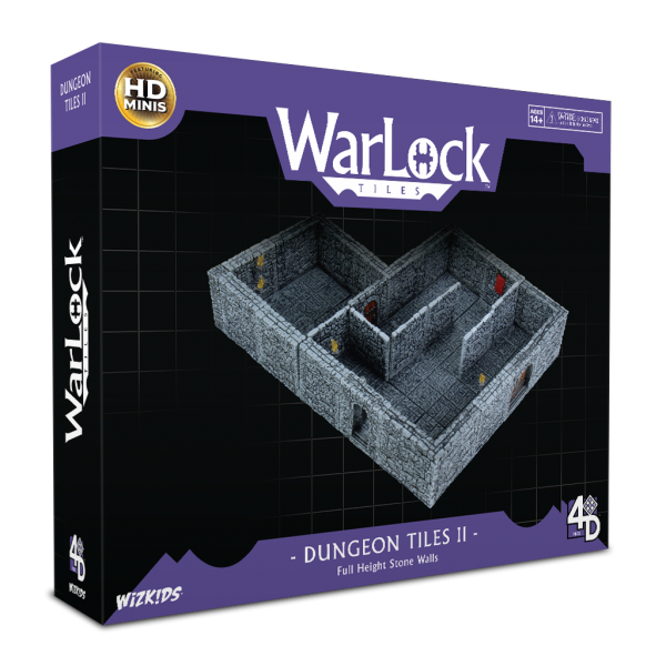 WarLock Dungeon Tiles: Dungeon Tiles II – Full Height Stone Walls