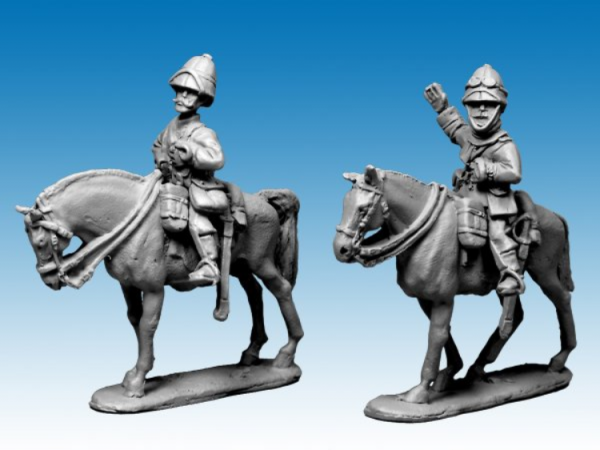 28mm March or Die: Legion Mounted Company Command (2)