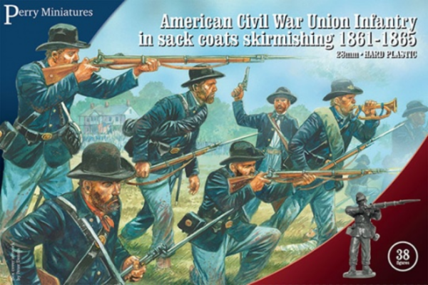 28mm American Civil War: Union Infantry Shirmishing in Sack Coats