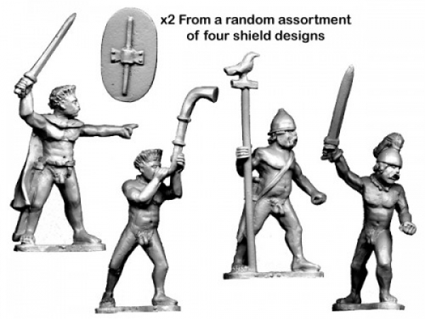 Crusader Miniatures: Ancient Celt Fanatic Command (4)
