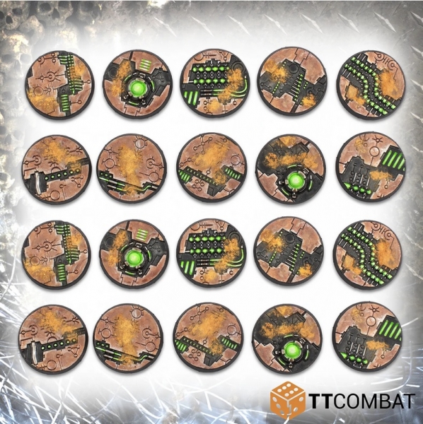 Miniature Bases: 28mm Tomb World Bases (20)