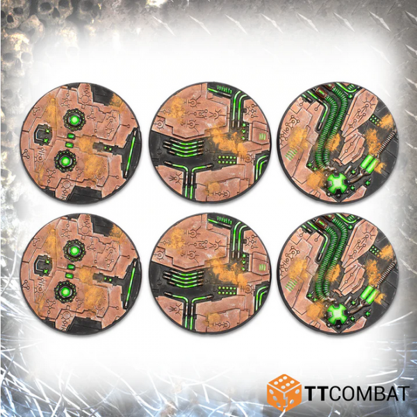Miniature Bases: 60mm Tomb World Bases (6)