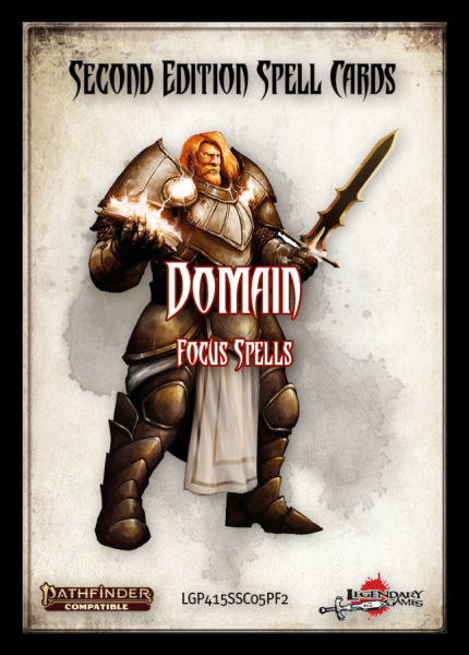 Pathfinder (P2) RPG: Spell Cards - Domain Spells