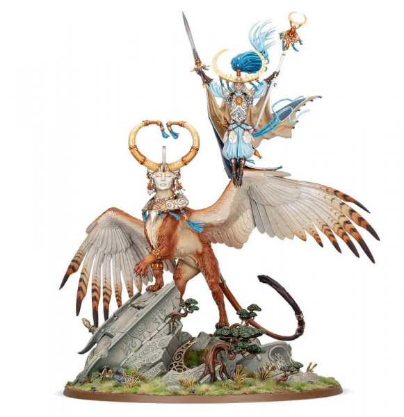 Age of Sigmar: Lumineth Realm Lords - Archmage Teclis and Celennar, Spirit of Hysh