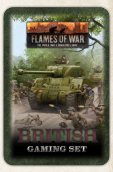 Flames of War: Gaming Tin Set - British (x20 Tokens, x2 Objectives, x16 Dice)