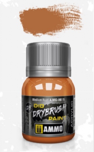 AMMO: Dio Drybrush Colors - Medium Rust (40ml)