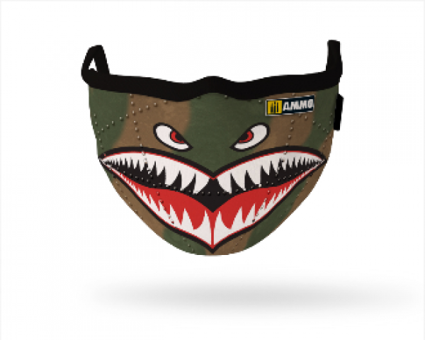 AMMO: Face Mask - Shark (Hygienic protective mask 100% polyester)