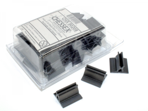 Chessex Gaming Components: 18x20mm Rectangle Card Stands - Black (35)