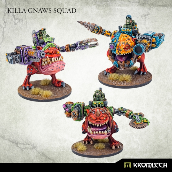 Kromlech Miniatures: Killa Gnaws Squad (3)