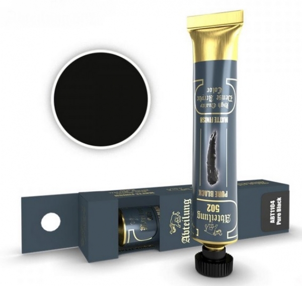Abteilung 502: High Quality Dense Acrylic Colors - Pure Black
