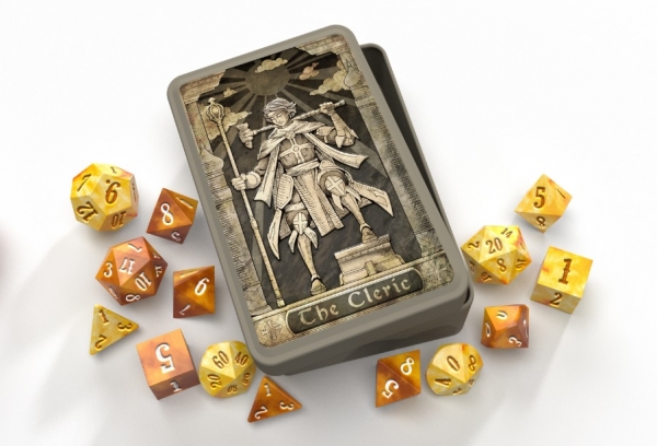 Roleplaying Accessories: Class-Specific Dice Set - Cleric (Pathfinder & 5E)