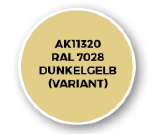 AK-Interactive: AFV Acrylics (3rd Gen) - RAL 7028 Dunkelgelb (Variant)