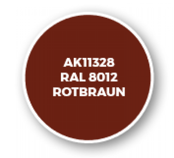 AK-Interactive: AFV Acrylics (3rd Gen) - RAL 8012 Rotbraun