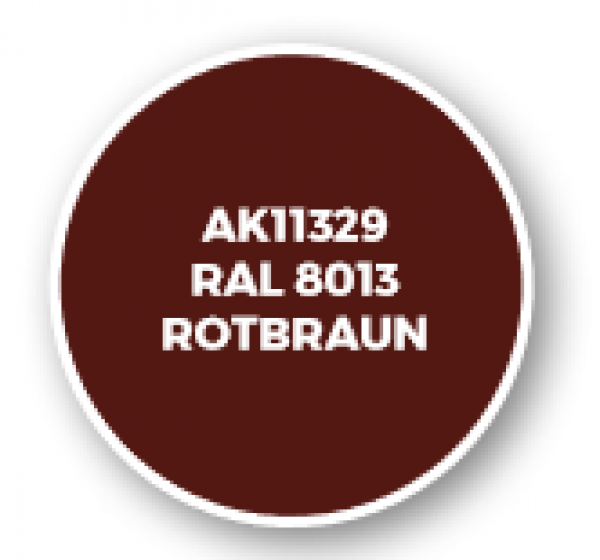 AK-Interactive: AFV Acrylics (3rd Gen) - RAL 8013 Rotbraun