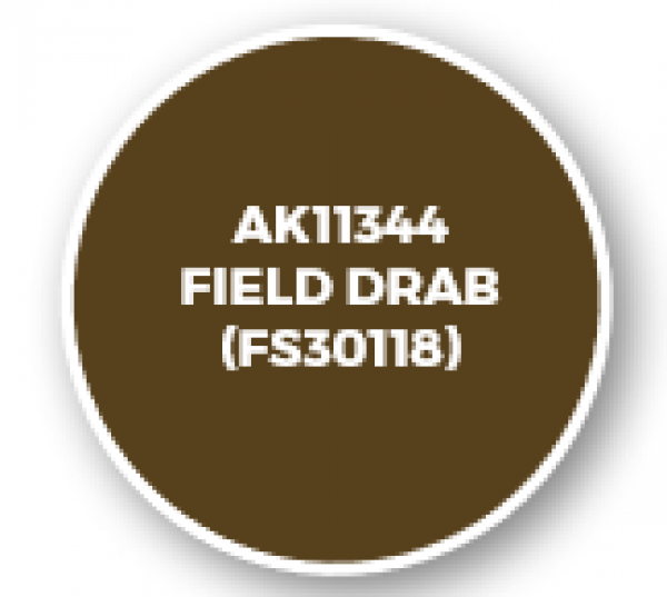 AK-Interactive: AFV Acrylics (3rd Gen) - Field Drab (FS30118)