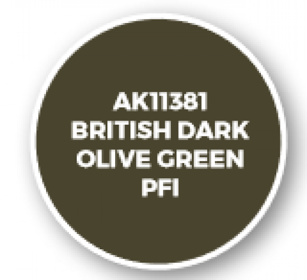AK-Interactive: AFV Acrylics (3rd Gen) - British Dark Olive Green PFI