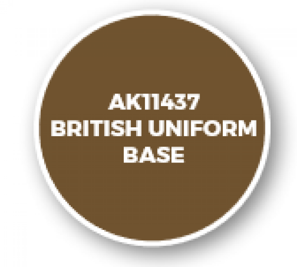AK-Interactive: Figure Series Acrylics (3rd Gen) - British Uniform Base